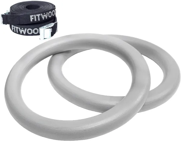 FitWood ULPU MINI Voimistelurenkaat 28mm - Harmaa pinta / Musta hihna