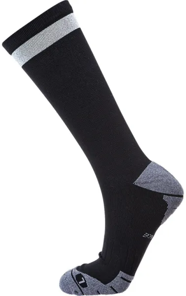 Endurance Torent Reflective Mid Length - Juoksusukat - Musta - Koko 39/42
